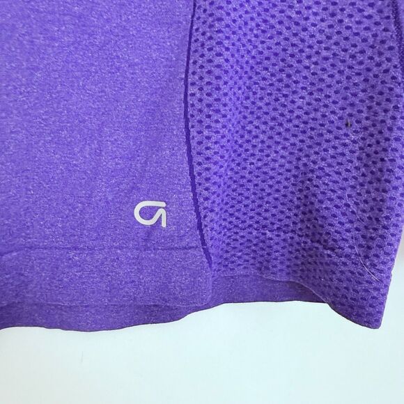 GAP Performance Fit Motion Seamless Athletic Top XS Heather Purple EUC B81 - Picture 4 of 6